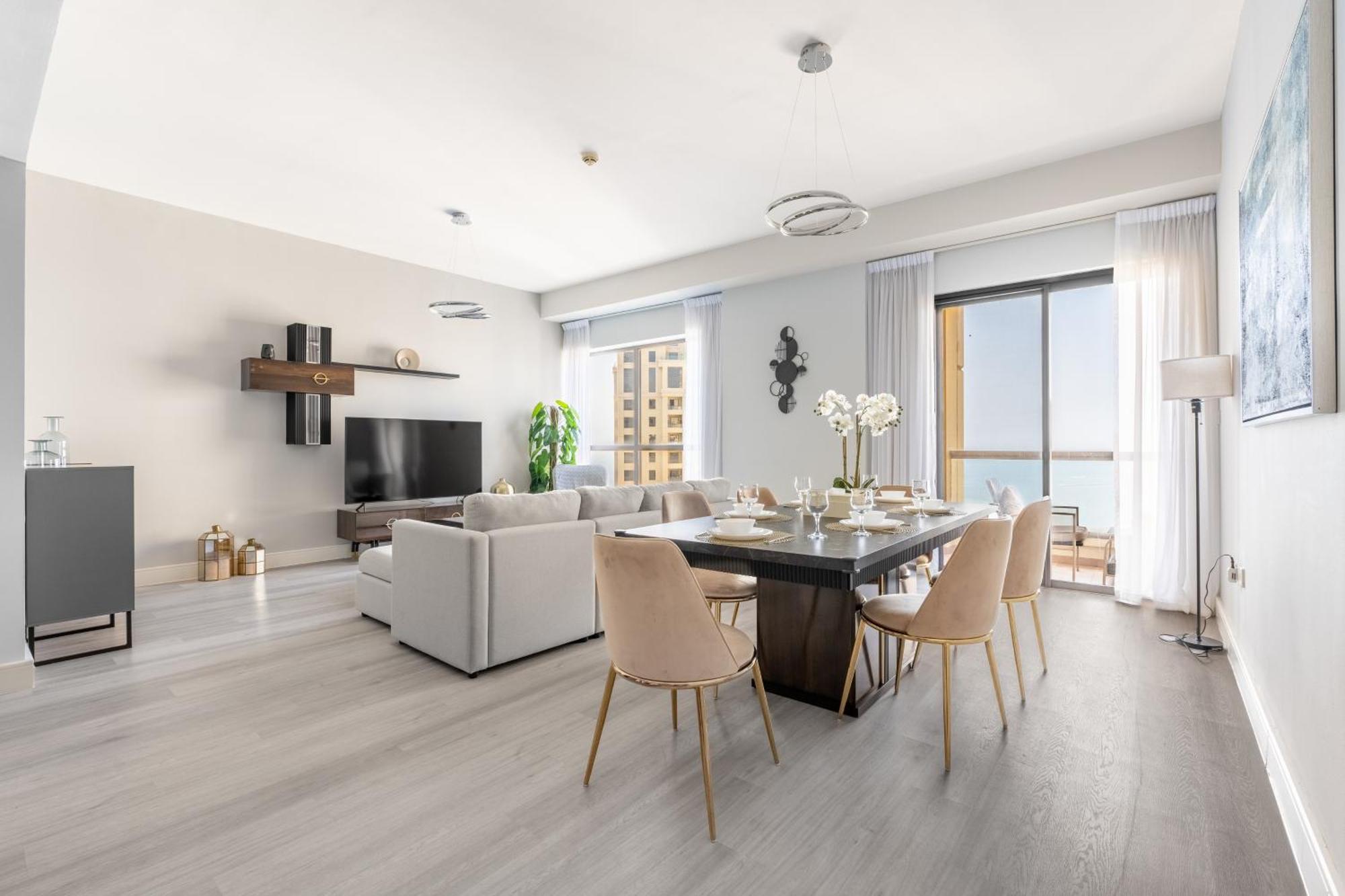 Luxury Jbr - Full Sea View - Free 5* Beach Resorts Access Дубай Экстерьер фото